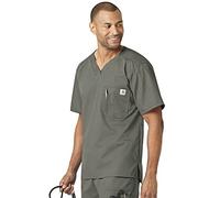Carhartt Men's C15108A Medical Scrubs, Olive, XS