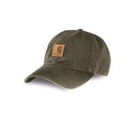 Carhartt Men's Canvas Cap Army Green One Size | Cotton Washed Canvas | Force Sweatband fights odors, Quick-Dry wicks sweat, Adjustable Fit 100289-301