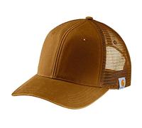 Carhartt Mens Canvas Mesh Back Cap, Brown, One Size