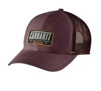 Carhartt Men's Canvas Mesh-Back Outlast Patch Cap, Port, One Size
