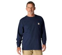 Carhartt Men's Carhartt Men's Workwear Pocket L/S Tee (3xl/4xl), Navy, 3x-large T Shirt, Navy, 3XL UK