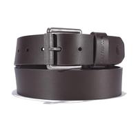 Carhartt Men's Casual Rugged Belts, Available in Multiple Styles, Colors & Sizes, Craftsman Leather Double Prong (Brown), 46
