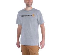 Carhartt Mens Core Logo Graphic Cotton Short Sleeve T-Shirt - Grey - Size Large
