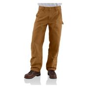 Carhartt Men's Double Front Work Dungaree Washed Duck B136 - Brown -