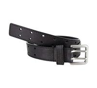 Carhartt Men's Double Perf Belt for Boys, Black With Nickel Roller Finish, 22