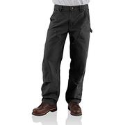 Carhartt Men's double work utility pants, Black, 32W 34L UK