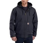 Carhartt Men's Duck Active Jacket Work Utility Outerwear, Navy, M