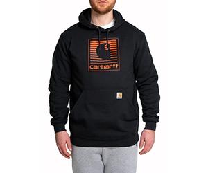 Carhartt Mens Felt Logo Graphic Loose Fit Sweatshirt