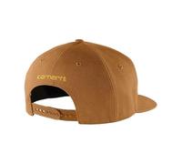 Carhartt Unisex Firm Duck Flat Brim Cap, Carhartt Brown, OFA