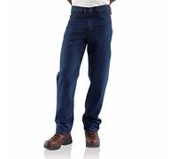 Carhartt Men's Flame Resistant Signature Denim Jean Relaxed Fit,Denim,42 x 32