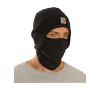 Carhartt Men's Fleece 2-in-1 Hat Cold Weather, Black, One Size