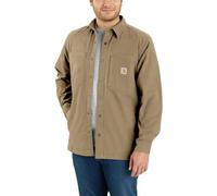 Carhartt Rugged Flex Snap Front Relaxed Fit Long Sleeve Shirt Beige S