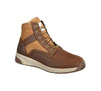 Carhartt Men's Force 5" Lightweight Sneaker Boot Soft Toe Ankle, BROWN LEATHER & TAN DUCK, 10