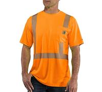 Carhartt Men's Force High-Visibility Short-Sleeve Class 2 T-Shirt, Bright Orange, Medium