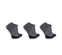 Carhartt Workwear SL9953M Force Logo Low Cut Sock 3 Pack Carbon Heathe XL