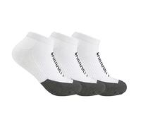 Carhartt Men's Force Midweight Logo Low Cut Sock 3 Pack, White, Large (Pack of 3)
