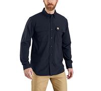 Carhartt Men's Force Relaxed Fit Lightweight Long-Sleeve Adult Shirt, Navy, S