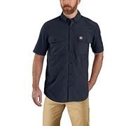 Carhartt Men's Force Relaxed Fit Lightweight Short-Sleeve Shirt Work Utility T, Navy, Medium