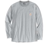 Carhartt Workwear 106656 Carhartt Force Relaxed Ls T-Shirt Heather Gra L