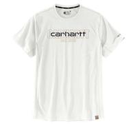 Carhartt Men's Force Relaxed Fit Midweight Short-Sleeve Logo Graphic T-Shirt, Malt, XXL