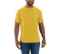 Carhartt Men's Force Relaxed Fit Midweight Short Sleeve Pocket T-Shirt 104616 Work Utility, Yellow Curry, L