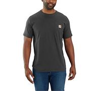 Carhartt Men's Force Relaxed Fit Midweight Short-Sleeve Pocket T-Shirt, Carbon Heather, S