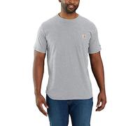 Carhartt Men's Force Relaxed Fit Midweight Short-Sleeve Pocket T-Shirt, Grey Mixed, XXL Tall