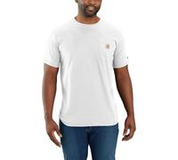Carhartt Men's Force Relaxed Fit Midweight Short-Sleeve Pocket T-Shirt, White, Large