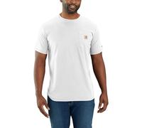 Carhartt Men's Force Relaxed Fit Midweight Short-Sleeve Pocket T-Shirt, White, Medium