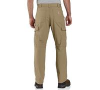 Carhartt Men's Force Relaxed Fit Ripstop Cargo Work Pant, Dark Khaki, W33/L30