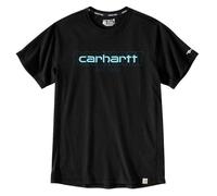 Carhartt Mens Force Short Sleeve Logo Graphic T Shirt Black