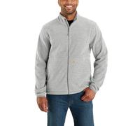 Carhartt Men's Full-Zip Relaxed Fit Fleece Jacket, Heather Grey, M