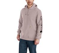 Carhartt men's graphic and logo sleeve loose fit medium weight sweatshirt, purple, XL