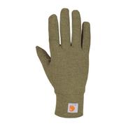 Carhartt Men's Heavyweight Force Liner Glove Cold Weather, Burnt Olive Heather, Small