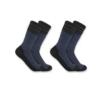 Carhartt Synthetic Wool Blend Long Socks 2 Pairs Black EU 46-48