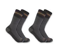 Carhartt Workwear SB7742M Synthetic-Wool Blend Boot Sock 2 Pack Grey L L