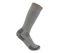 Carhartt Men's Heavyweight Wool Blend Boot Sock, Heather Grey, Large