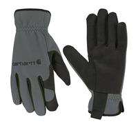 Carhartt Men's High Dexterity Open Cuff Glove Cold Weather, Grey, XXL