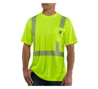 Carhartt Men's High Visibility Force Short Sleeve Class 2 Tee,Brite Lime,Large