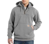 Carhartt Men's Hooded Zip Sweatshirt work utility t shirts, Heather Gray, XXL UK