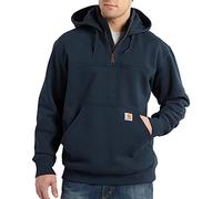 Carhartt Men's Hooded Zip Sweatshirt work utility t shirts, New Navy, L UK