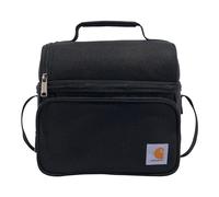 Carhartt Men's Insulated 12 Can Two Compartment Lunch Cooler, Black, OS