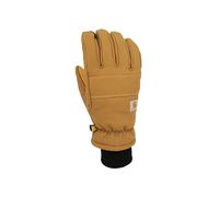 Carhartt mens Insulated Duck/Synthetic Leather Knit Cuff Glove, Brown, Medium