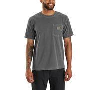 Carhartt Men's Relaxed Fit Lightweight Short-Sleeve Garment Dyed Pocket T-Shirt, Shadow, Large