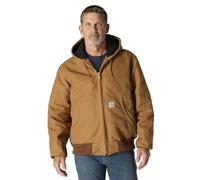 Carhartt Men's J140 Loose Fit Firm Duck Insulated Flannel-Lined Active Jac Jacket, Brown, XL