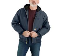Carhartt Men's J140 Loose Fit Firm Duck Insulated Flannel-Lined Active Winter Coat, Dark Navy, XL