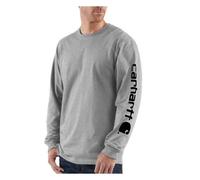 Carhartt Men's k231signature fashion t shirts, Heather Grey, M UK