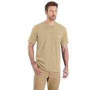 Carhartt Men's K87 Pocket S/S T-Shirt Work Utility, Beach Heather, S