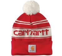 Carhartt Mens Knit Cuffed Rib Knit Fold Up Logo Beanie One Size