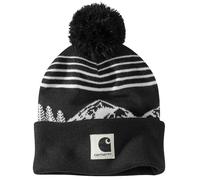 Carhartt Men's Knit Pom Mountain Beanie, Black, One size